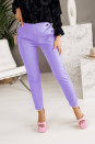 Ženske elegantne hlače A0890 svetlo vijolična