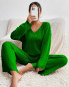 Ženski komplet bluza in hlače AR1287 zelena