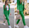 Ženski komplet suknjič in hlače 5008 zelena