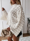 Ženski pulover z obsežnimi rokavi 00695
