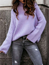 Ženski stilski pulover 00787 vijolična