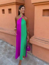 Ženska dvobarvna obleka LT95932