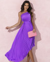 Ženska spektakularna obleka E1129 vijolična