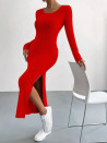 Ženska vsakodnevna obleka AR3062 rdeča