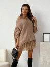 Ženski ohlapen pulover K00960