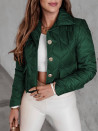 Ženska kratka prehodna jakna K6386 zelena