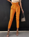 Ženske hlače z visokim pasom 6423 oranžna