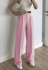 Ženske ohlapne hlače X5508 roza