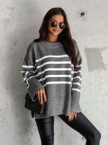 Ženski pulover 86150 siva