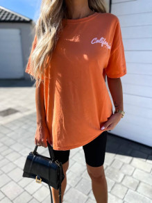 Ženska oversize majica 5221 oranžna