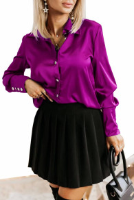 Ženska satenska srajca 6987 violet