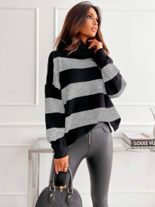 Ženski črtasti pulover 88102