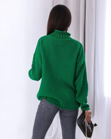 Ženski pulover s puli ovratnikom 00820