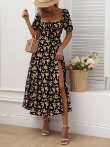 Ženska obleka s cvetličnim vzorcem 7776044