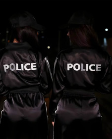 Ženske spektakularene trenirke 3-delni komplet POLICE FT2986 črna