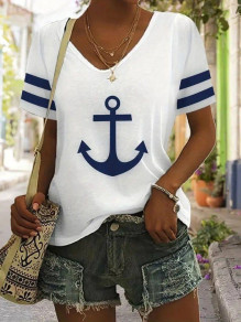 Ženska bluza z morskim vzorcem 71152
