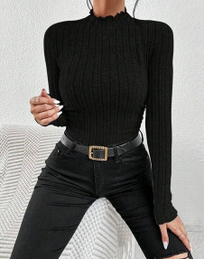 Ženska enobarvna bluza AR3210 črna