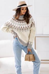 Ženski pulover s potiskom L9026