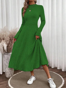Ženska obleka A kroja AR3302 zelena