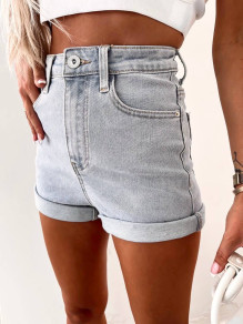 Ženske kratke džins hlače K6450