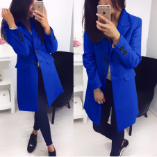 Ženski stilski plašč XN6871 modra