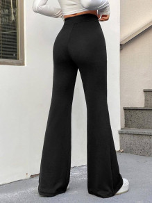 Ženske enobarvne hlače AR1296 črna