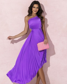 Ženska spektakularna obleka E1129 vijolična