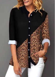 Ženska srajca z leopardovim potiskom PB4609