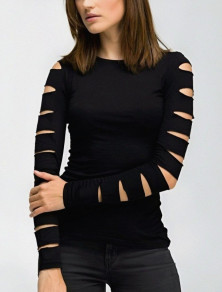 Ženska bluza z moderni rokavi J20001