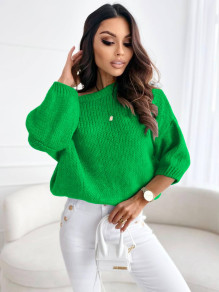 Ženski enobarven pulover K908