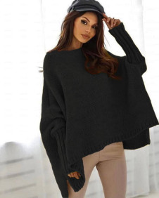 Ženski pulover z modernimi rokavi 00945