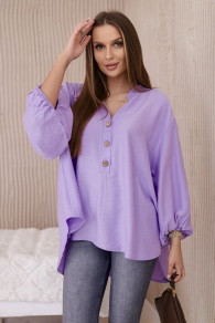 Ženska asimetrična srajca K230761 vijolična
