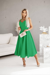 Ženska obleka A0982 zelena