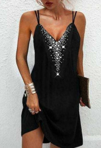 Ženska obleka s kristali J72008