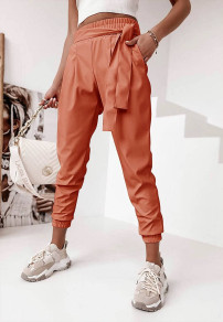 Ženske ohlapne hlače 6317 oranžna