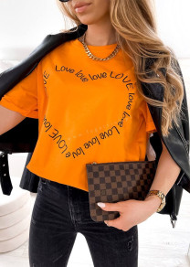 Ženska majica LOVE 15063 oranžna